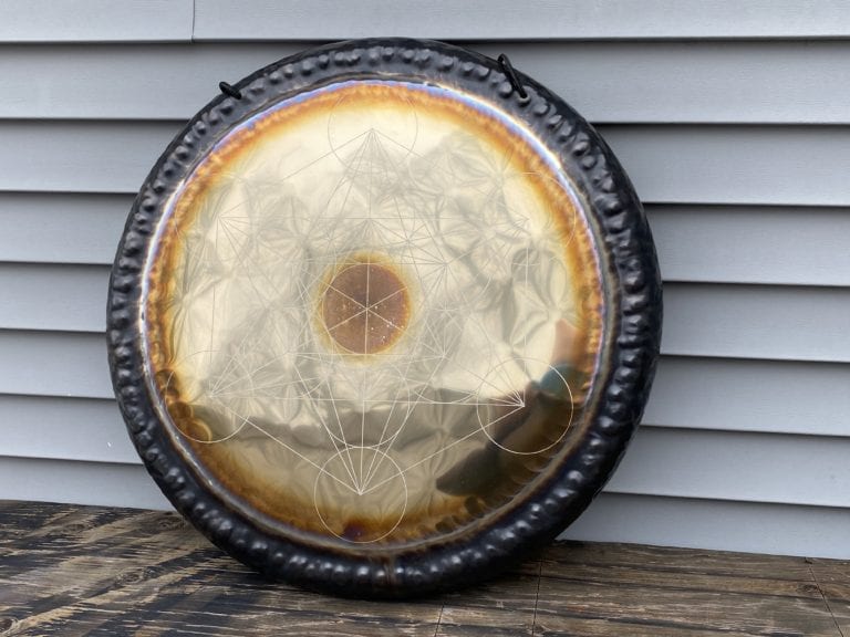 28″ Metatron’s cube – Shawn Aceto Sounds – Handcrafted Gongs